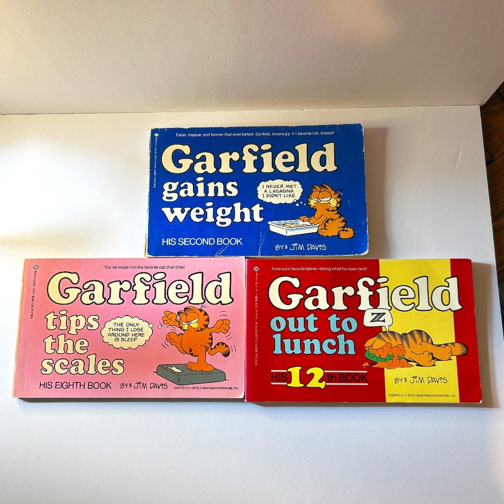 Vintage Garfield Books - Lot of 3 Comic Books